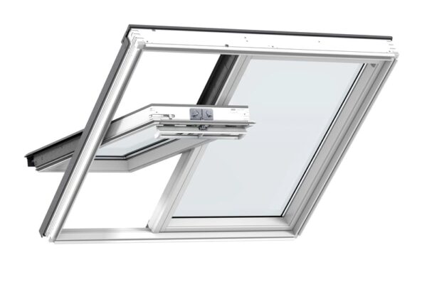 Ventana de tejado 2 en 1 solar VELUX GGLS Acristalamiento 76
